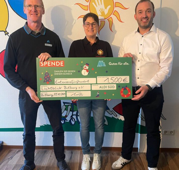 Spende der Unternehmensgruppe ALDI Süd