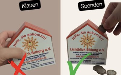 Diebstahl unserer Spendendose