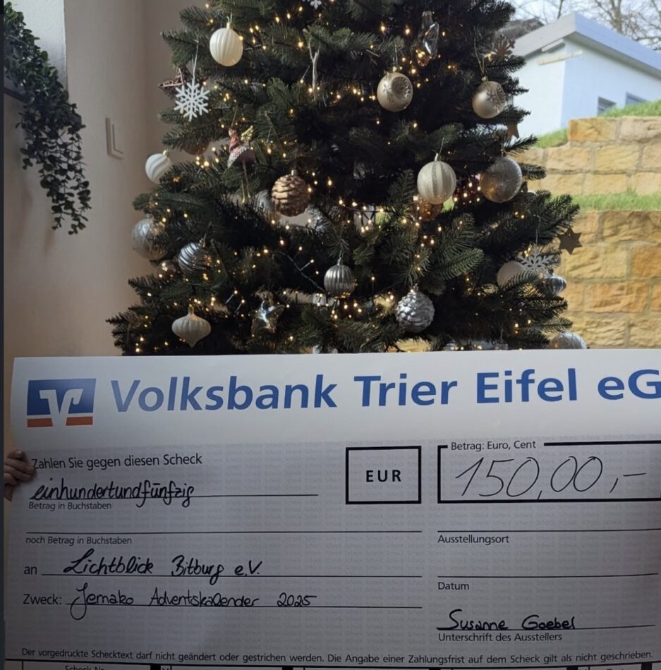 Spende aus JEMAKO-Adventskalender