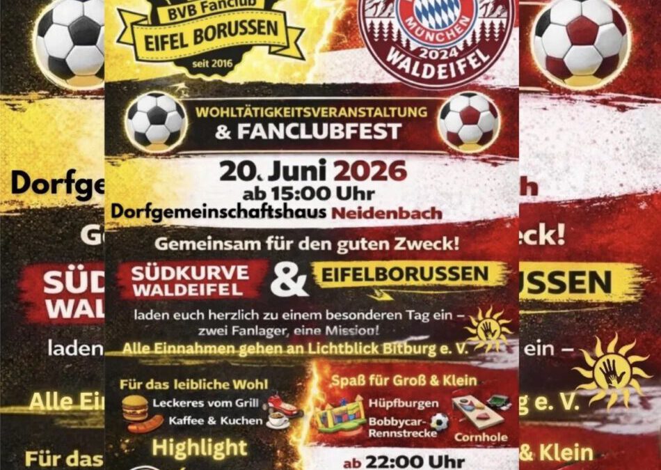 Unterstützung von BVB Fanclub Eifel Borussen und Südkurve Waldeifel